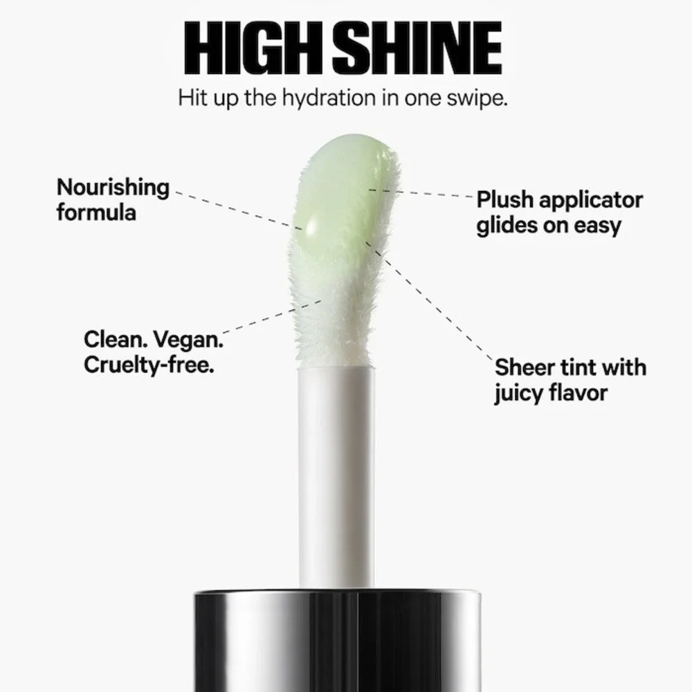 Milk Makeup KUSH Hydrating Sheer Lip Oil Green Dragon Sage/Peppermint Clear Tint